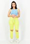 Women Regular Fit Shredded Sweatpants, Yellow - 2