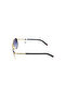Unisex Yellow-Smoked Polarized Glass Bone Closed Frame Drop Sunglasses Mu1741 01 59-15 - 2
