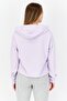 Women Hooded Long Sleeve Solid Sweatshirt, Lavender - 4