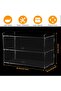 2-Layer Commercial Bakery Display Case Countertop, Pastry Display Case - 2