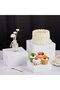 7 Pcs Acrylic Display Box Acrylic Cube 5 Sided Acrylic Box with Hollow Bottom 7 Size (White) - 2