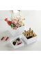 (White-2set) Acrylic Cube Catering Buffet Riser, Display Stand Shelf for party,retail counter - 2