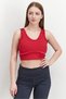 Women Sportswear Fit Padded Training Sports Bra, Persian Red