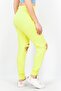 Women Regular Fit Shredded Sweatpants, Yellow - 3