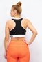 Women Brand Logo Padded Sports Bra, Black - 3