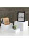 (White-2set) Acrylic Cube Catering Buffet Riser, Display Stand Shelf for party,retail counter - 4