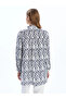 Lcwaikiki Classic Blue Prevailing Collar Print Women's Shirt Tunic - 4