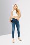 Women Skinny Fit Washed Denim Jean, Blue - 2