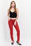 Women Skinny Fit Solid Chino Jeans, Red - 2