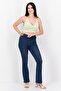 Women Halter Neck Sleeveless Textured Top, Green - 2