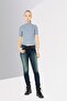 Women Regular Fit Washed Non Stretchable Sweat Denim, Blue - 2