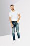 بنطلون جينز رجالي قابل للتمدد بقصّة Slim Fit، أزرق داكن - 2