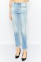 Women Regular Fit Washed Denim Jeans, Blue
