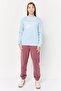 Women Sportswear Fit Long Sleeves Running Sweatshirt, Light Blue - 2