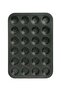 قالب مافن صغير 24 كوب أسود 35x2x26 سم - 3