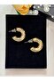 Ring Model Gold Stylish Earrings - 2
