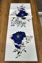 Blue Rose Patterned Runner 40X140 cm - 3