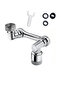 All Stainless Steel Chrome Material 1080 Degree Rotatable 2 Function Acrobat Faucet Spout - 6