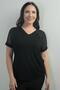بلوزة نسائية من الليكرا بياقة على شكل حرف V وكتف شبكي وترتر مقاس كبير - 3