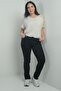 Women's High Waist Tube Leg Large Size Lycra Jeans