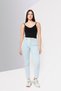 Women Skinny Fit Textured Denim Jeans, Blue Wash - 2