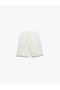 Pocket Detailed Textured Bermuda Lace-Up Shorts - 4