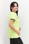 Women Sportswear Fit Short Sleeve Training T-Shirt, Lime - 4