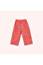 Baby Girl Elastic Waist Letter Printed Pomegranate Trousers