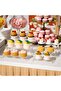 Acrylic Display Riser, 3 Pcs 12" Large Acrylic Risers, Clear Rectangular Stands for Candy Dessert - 6