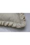 100% Cotton Beige Raw Linen Pillow Case 50X70 – Ruffled and Lace Model - 2