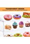 3-Tier Pastry Display Case, Acrylic Display Case with Rear Door Access, Suitable for Bakery - 5
