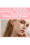 50 Pcs 50pcs Clear Earrings for Sports Plastic Transparent Stud Earrings Acrylic for Women Men Sport - 4