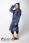Women Men Raincoat Hooded Snap Fasteners Eva Navy Blue Raincoat M21Mrc881R04 - 5