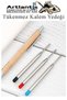 Ballpoint Pen Refill 5 Pieces Ballpoint Pen Inner Refill Blue Metal Ballpoint Pen Inner for School Office Gel Ka - 2