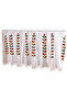 Fixed Pleat 150x60cm white Four color branch Embroidered Semi Sheer Curtain Kitchen Tiers Half Windo - 7