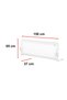 Folding bed guardrail, Guimo, 150x65 cm, White - 2