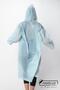 Women Men Raincoat Hooded Snaps Eva Bebe Blue Raincoat M21Mrc881R10 - 3