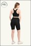Women's Black High Waist Recovery Biker Shorts Short Sports Tights Lycra Diver Biker Tights 1043 - 6