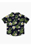 Boys Woven Cotton Hawaiian Floral Shirt - 3