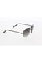 Men's Smoked Organic Gradient (Uv) Glass Steel Closed Frame Curved Classic Sunglasses Mu2361 03 60- - 3