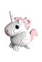 3D Unicorn Puzzle – Fantasy Puzzle Toy for Kids, Eco-Friendly Cardboard Model - 3