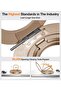 2025 Thin MagSafe Grip, Dual-Ring, Kickstand, Magnetic for iPhone 16-11/Samsung/Google. Desert Gold - 2
