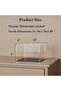Clear Display Cases with Matte Black Base and Lid for Football, Car Model and Figures, 12x8x8 Inch - 3