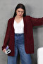 V-Neck Long Loose Sleeves Hollowed Openwork Pockets Loose Relaxed Fit Knitwear Spring Summer Cardigan - 7