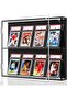 Acrylic Baseball Card Display Case, 8 Graded Card Display Frame Wall Mount with UV Protection