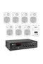 Sistem 8 Boxe Albe Aplicate, Bluetooth, Usb, Fm