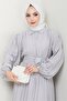 Alser Belted Dress 1468 - Gray - 2