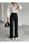 Women's Polyviscon Palazzo Black Trousers - 3