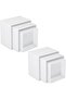 8''x9''x10'', Buffet Table, 6PCS White Acrylic Cube Display Nesting Risers with Hollow Bottoms - 6