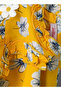 Girls Yellow Floral Sleeveless Ruffle Top - 5